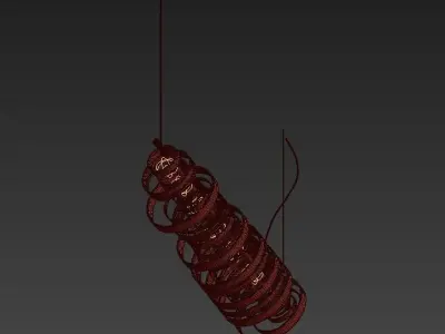 CIRCUS spiral hanging lamp 3D model