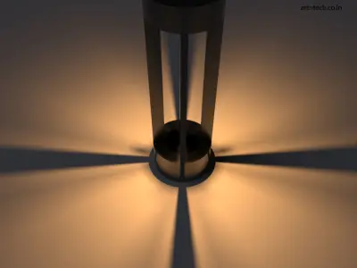 GOTHIC CAPSULE BOLLARD  Free 3D model