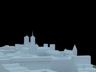 Ile De La Cite - Paris - France Free 3D model