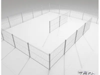 FENCE BRICOFAX TILEABLE 3D model