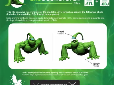 ZAC LOL FIGURE DOOR STOPPER 3D print model