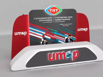 Meeting Registration Desk 003 3D model