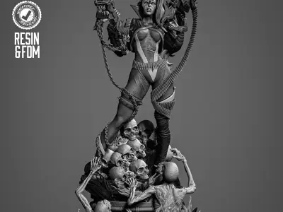 B3DSERK She Spawn Sculpture 3D print model