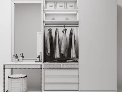 wardrobe dressing room 3D model