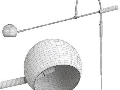 DOUGLAS SCONCE Low-poly 3D model