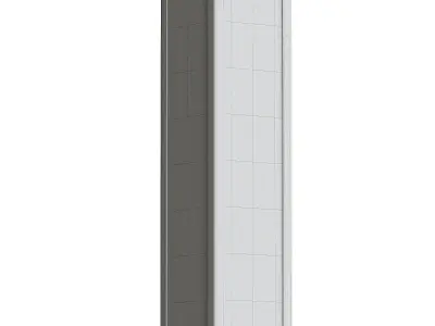 Fletcher Boxed Bathroom Wall Light Black 3D model