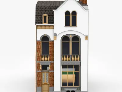 Classic Townhouse Collection 3D Model Pack