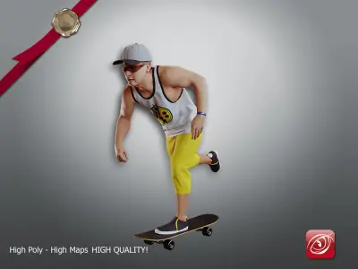 Skater Male A CC 21 30 004 3D model
