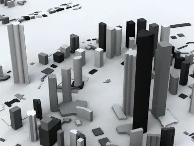 Shanghai Streets and Buildings 3D model