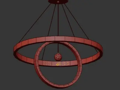 MONTO ring pendant light 3D model