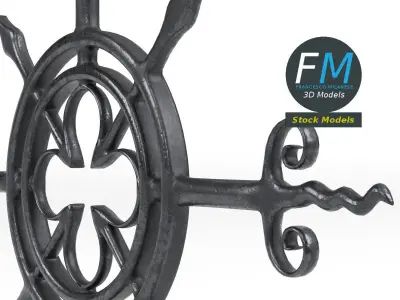 Cast iron Cross 3D model