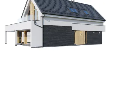 Modern house Korczynscy 3D model