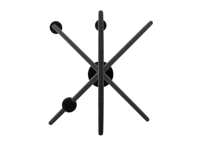 Cartoon Atom v2 005 Low-poly 3D model