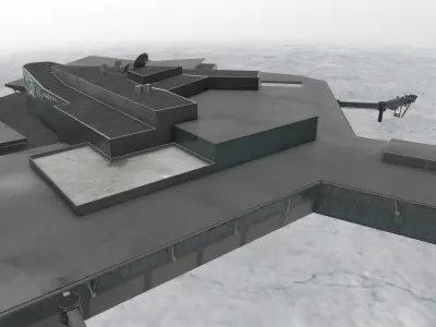 LBSF Terminal 2 Low-poly 3D model