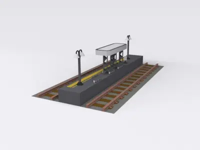street pack Low-poly 3D model purchase