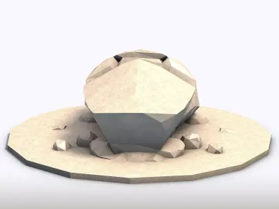 Low Poly Stones Vol4 3D model