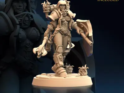 Chalice Bearer C Nude 3D print model