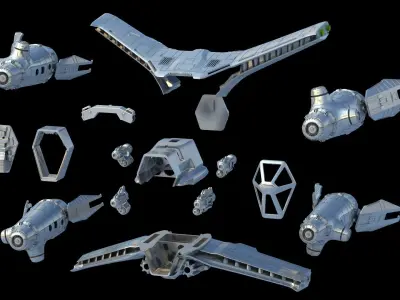 Babylon 5 StarFury Starfighter 3D STL Printable Files  3D print model
