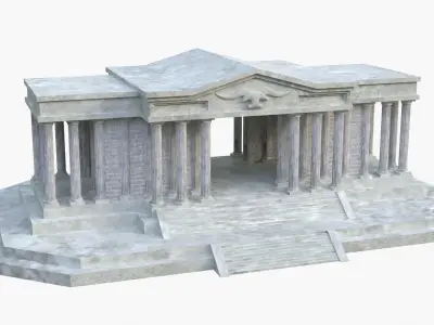 Taurus Temple - Taurus House - El templo de Tauro Low-poly 3D model