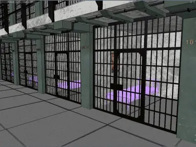 Prison cells 3D model