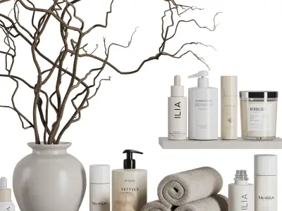 Bathroom accessories SetV47 3D model