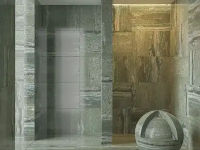 Marble wall 20 3D model