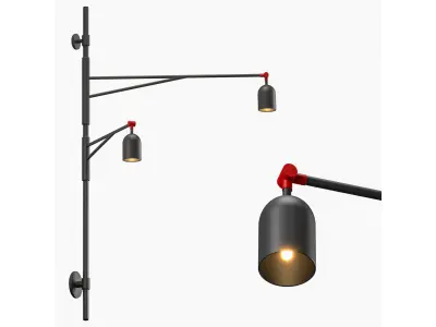 Wall light 3D model 8