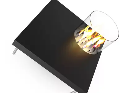 Table Gas Fireplace 1 3D model