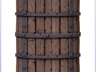 Stylized Wood Seamless Texture Texture 36