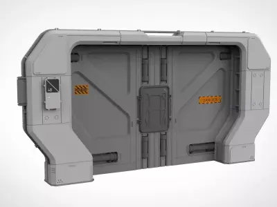 sci fi door 20 3D model