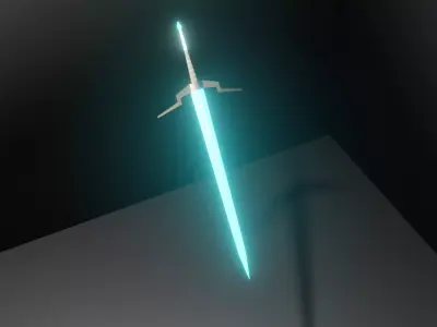 Sword light saber from star wars force awakens 3D model