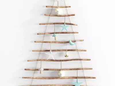 Adairs Hanging Branch Christmas Tree 3D model