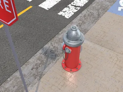 English hydrant 3D model