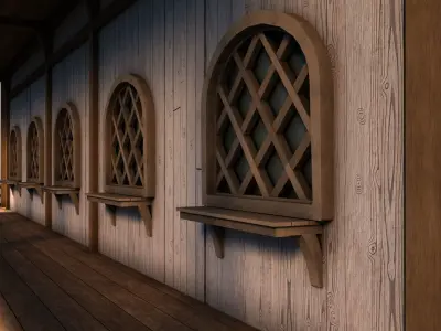 cottage 04 Low-poly 3D model