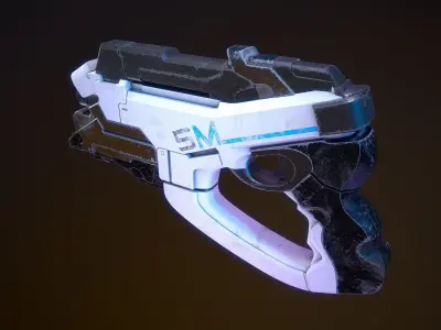 M-5 Phalanx Mass Effect 2 3D model