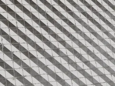 Modern Matte Black and White Diagonal Split Tiles PBR Seamless Texture