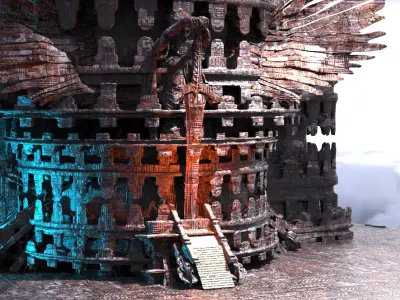 Dark Ages Adjudicator tower 3D model