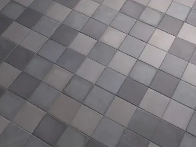  Checkered concrete tiles Texture