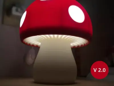 Mushroom Lamp  3D print model
