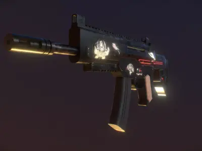 SMT Combat Rifle - Sci-Fi 3D Weapon 3D model