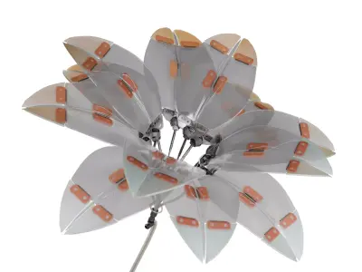 Artificial Sci-Fi Flower 3D model