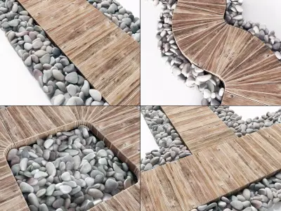 Board  road pebble  collection n1 3D model