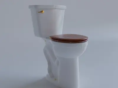 Toilet Bowl Pack 1 Low-poly 3D model