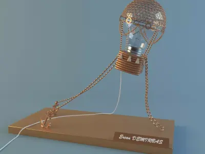 Desk Lamp 3D model