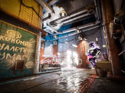 Cyberpunk Toilet Low-poly 3D model