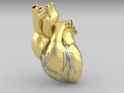 hearth pendant  3D print model