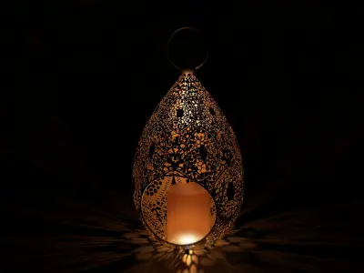 Moroccan lamp 1 3D model