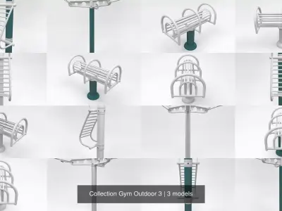 Collection Gym Outdoor 3 3D Model Pack
