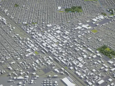 Billings - City 3D Model Low-poly 3D model