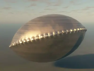 UFO or Alien Building 3D model